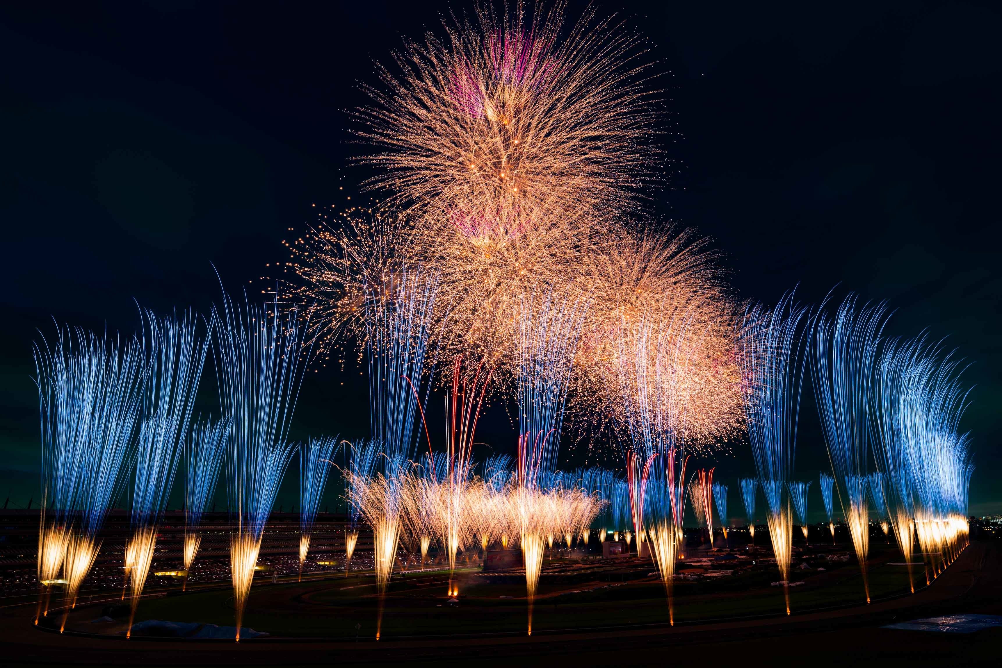 世界初、一夜限りの最新型花火エンタテインメント『東京ＳＵＧＯＩ花火』開催60周年ストーンズの楽曲と日本の匠の花火がシンクロ、夏の夜空を1万4000発が彩る