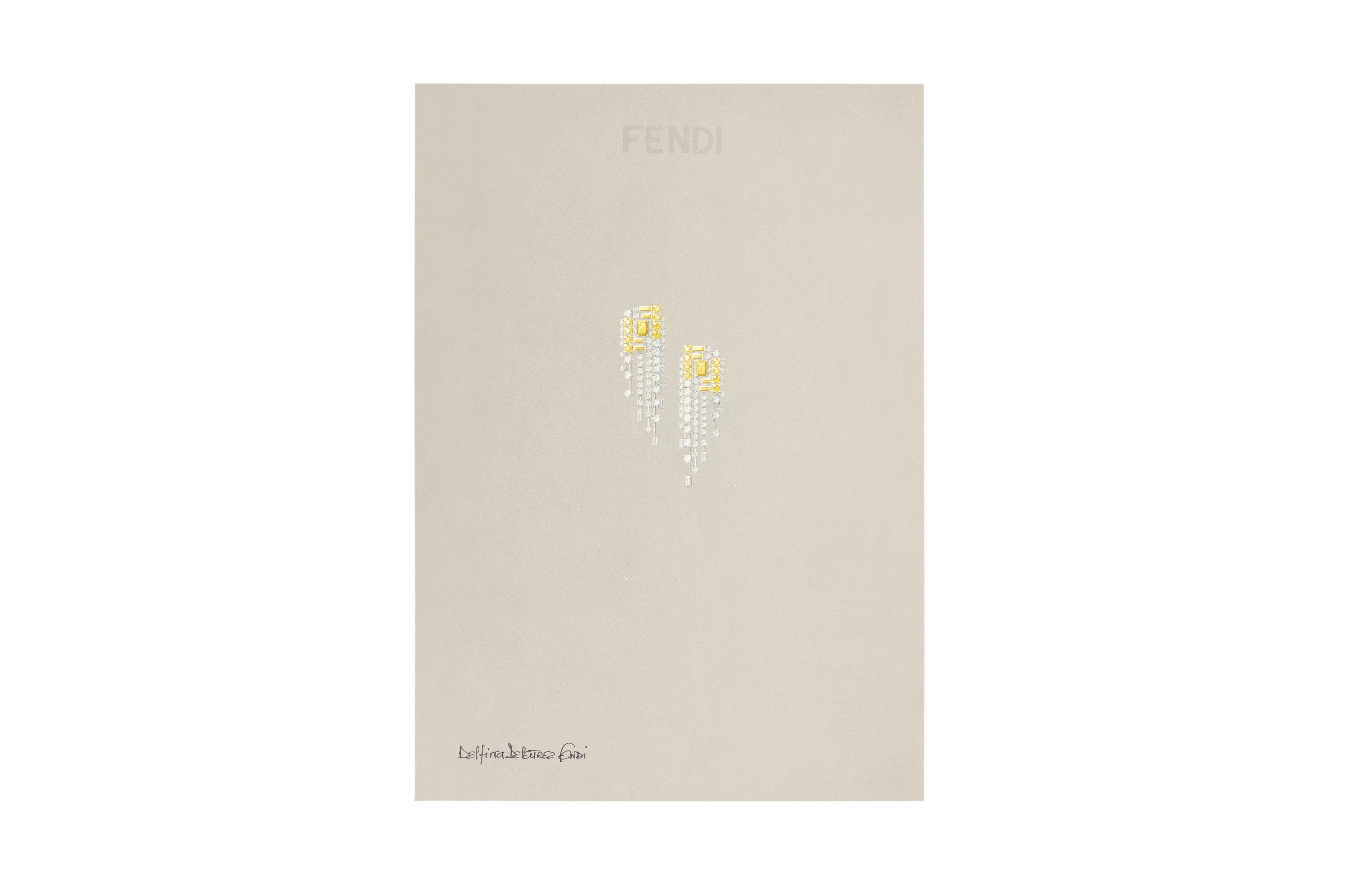 フェンディ、2022年秋冬 クチュールコレクションにて初のハイジュエリー「フェンディ フラーヴス」を発表 ～ イエローとホワイトダイヤモンドのパリュール
