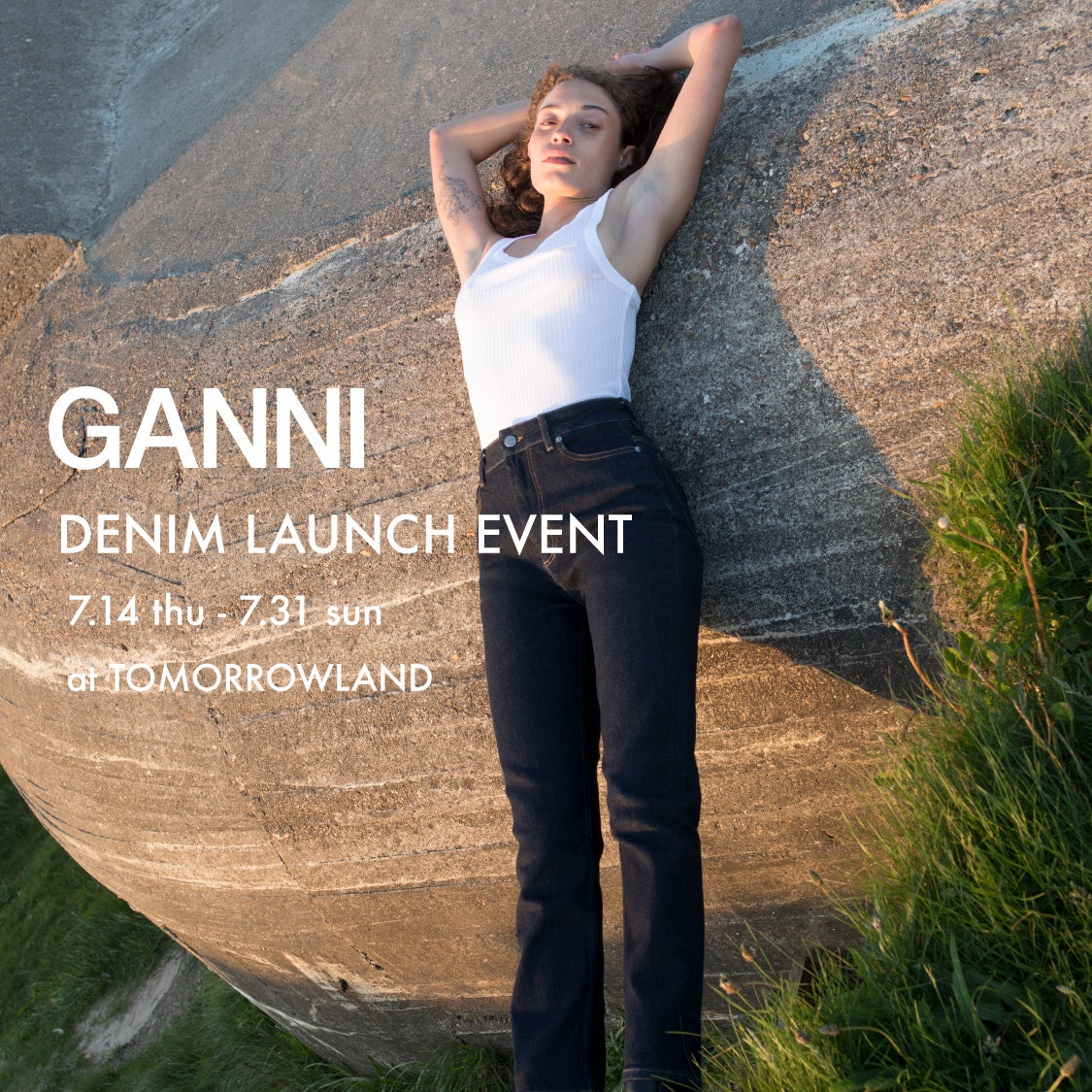 デンマーク発『Ganni/ガニー』が環境に配慮した素材と製法を用いた『GANNI DENIM/ガニーデニム』をローンチ。日本ではTOMORROWLAND限定で販売をスタート。　　