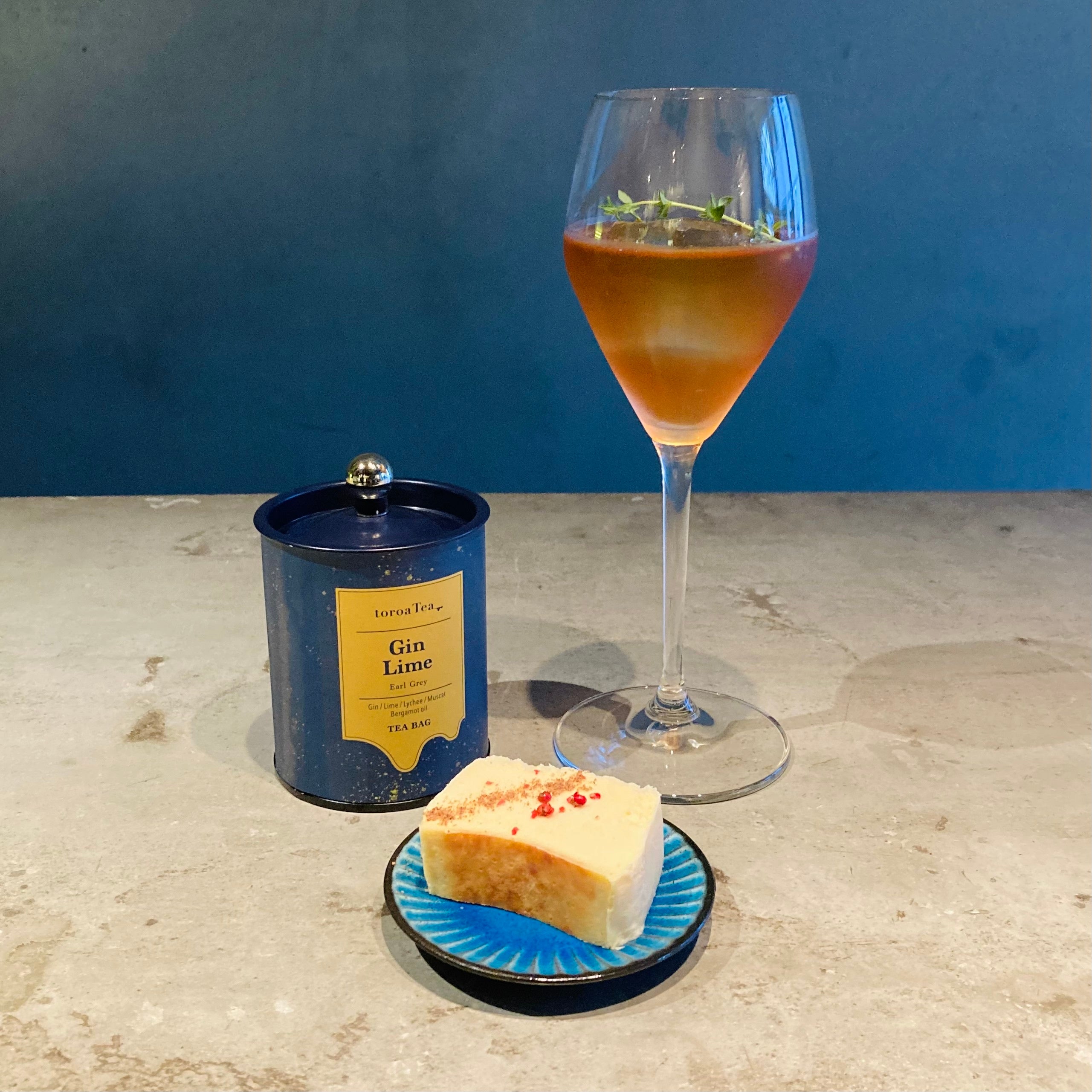 スペシャルセットメニュー「Tea Martini with Spiced Cheese Cake」 ¥1,870（税込）