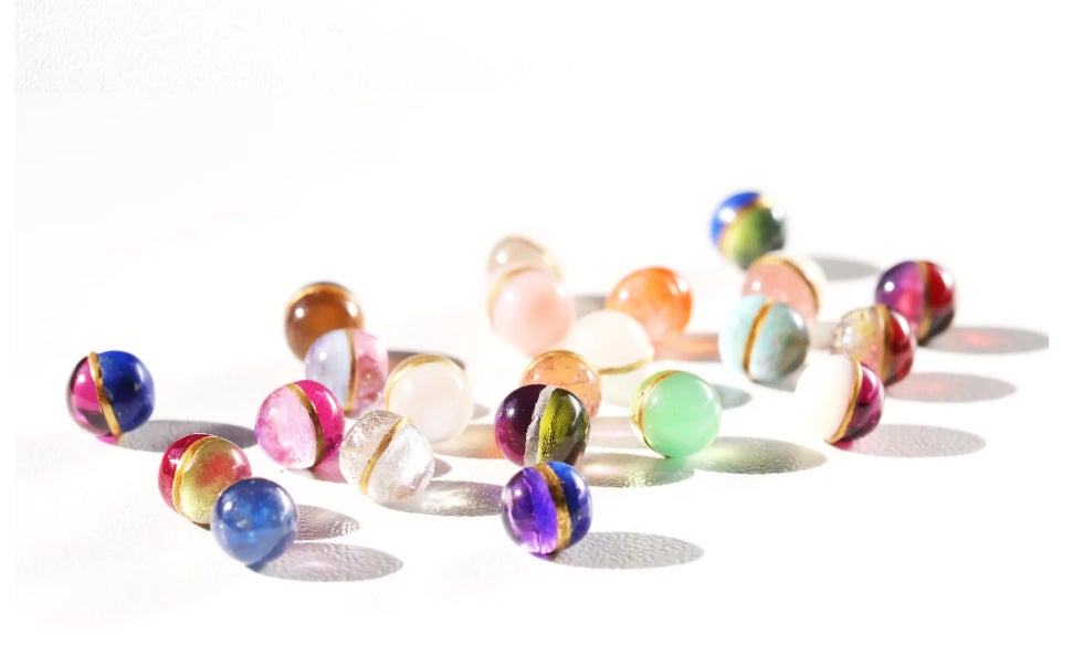 【バイカラーの宝石を自分で選べる新体験】 天然石を金で繋いだ2色珠（にしょくだま）が6/7からクラファンサイト 「Creema SPRINGS」より販売スタート中。
