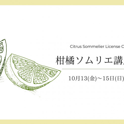 【2023年10月開催・参加者募集中】柑橘伝統の地・和歌山で学ぶ！柑橘ソムリエ講座 3日間！