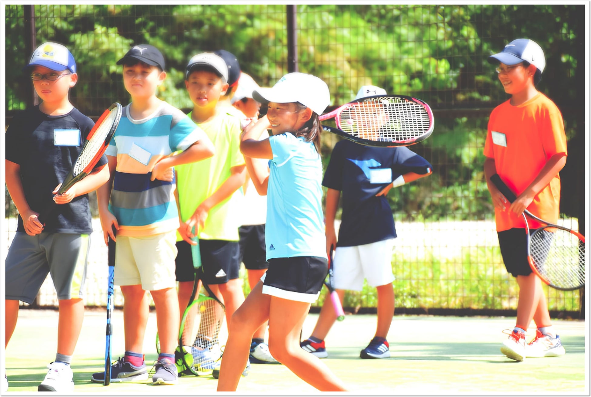 「出来た！楽しい！」から始めよう。ITCジュニアクラブ『夏休み こども短期テニス教室』