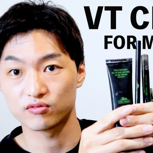 【VT CICA FOR MEN】韓国コスメで半顔メンズメイク！