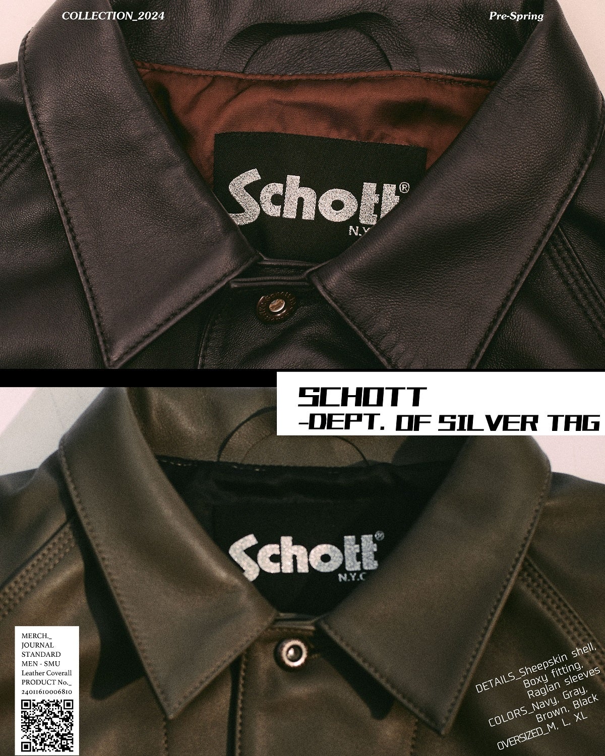JOURNAL STANDARDより「Schott(ショット)」との別注モデルを発売。