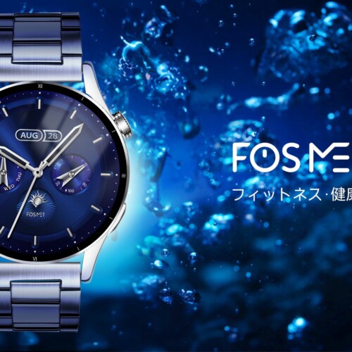 【FOSMET人気商品】クラシックな外観のQS39メタルバンドスマートウォッチ、伝統的な時計の製造技術とモダンな...