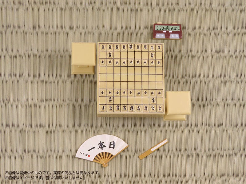 1/12スケールフィギュアサイズの小さな将棋盤セットが登場。作りやすさと、精巧さが両立した完全なる『MADE IN JAPAN』の製品。