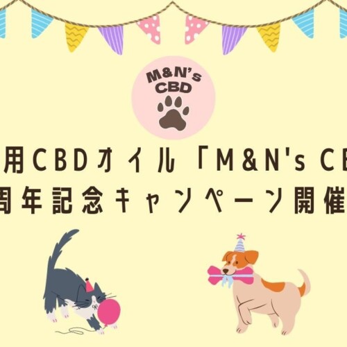 犬猫用CBDオイル「M&N's CBD」2周年記念キャンペーン開催！ユーザーの声からわかる犬・猫へのCBDオイルの使い...