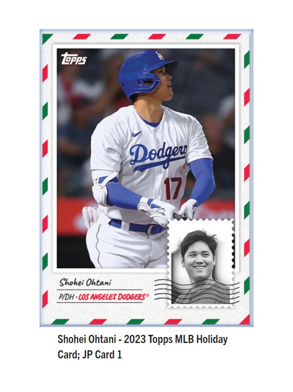 Topps株式会社が　Topps オンライン新商品「Shohei Ohtani - 2023 Topps MLB Holiday Card; JP Card 1」発売...