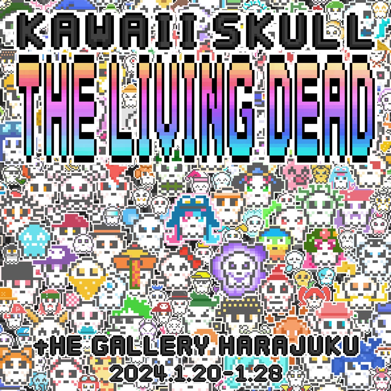 tHE GALLERY HARAJUKUにて、1月20日(土)より、Kawaii SKULLによる初個展「THE LIVING DEAD」を開催。