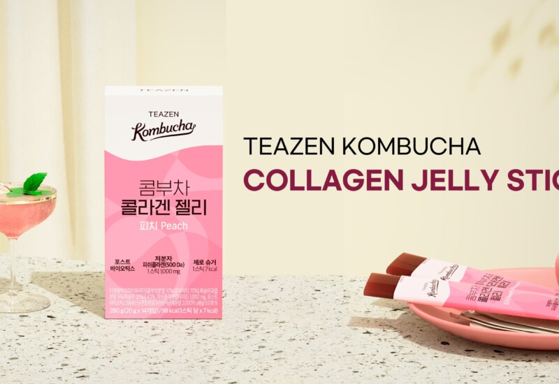 【TEAZEN（ティーゼン）】新商品コンブチャコラーゲンゼリーピーチ、日本で販売スタート！