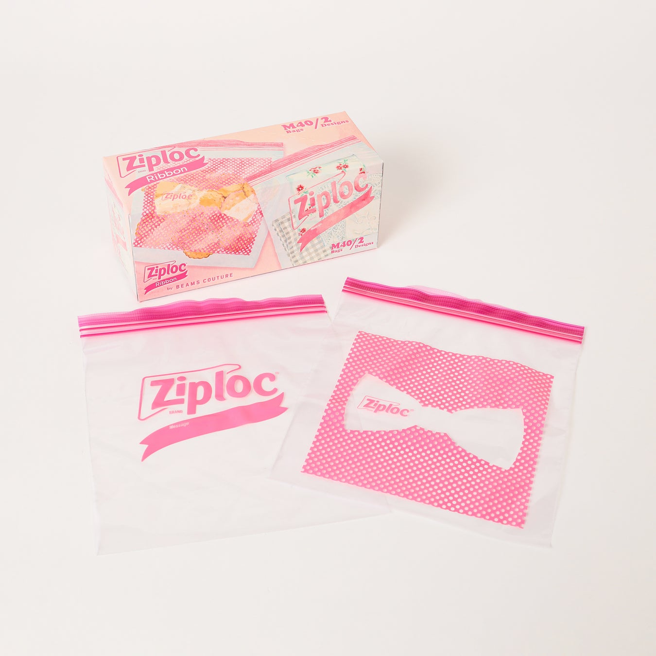 〈BEAMS COUTURE〉がデザイン監修したZiploc® の新商品『Ziploc®デザインバッグ リボン』を販売します。