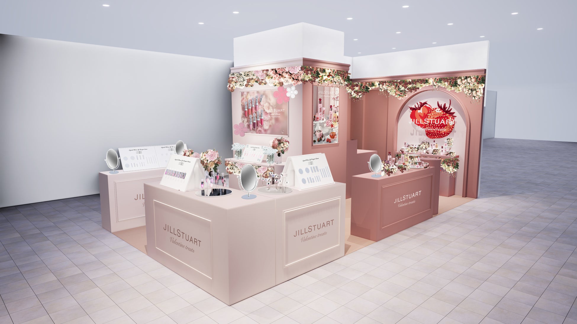 【ジルスチュアート　ビューティ】「JILLSTUART VALENTINE TREATS」をコンセプトにしたPOP UP イベントを開催。