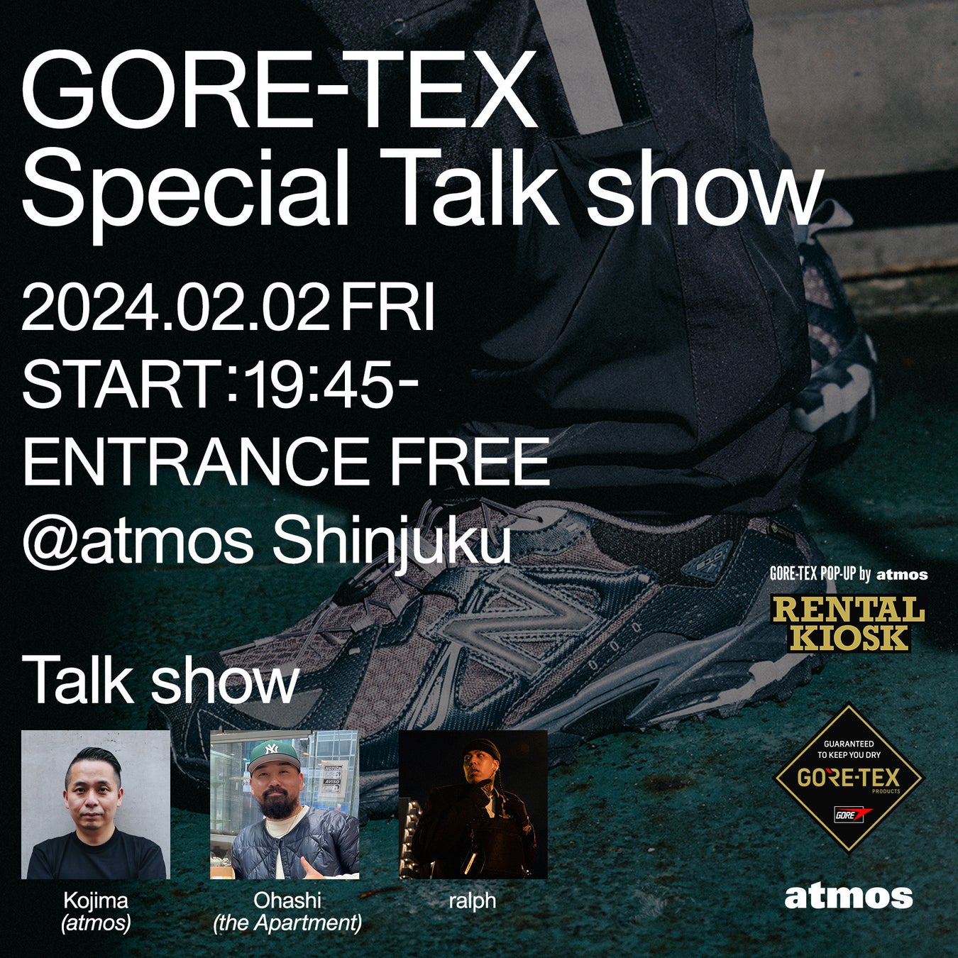 GORE-TEX POP-UP by atmos　- Rental KIOSK -