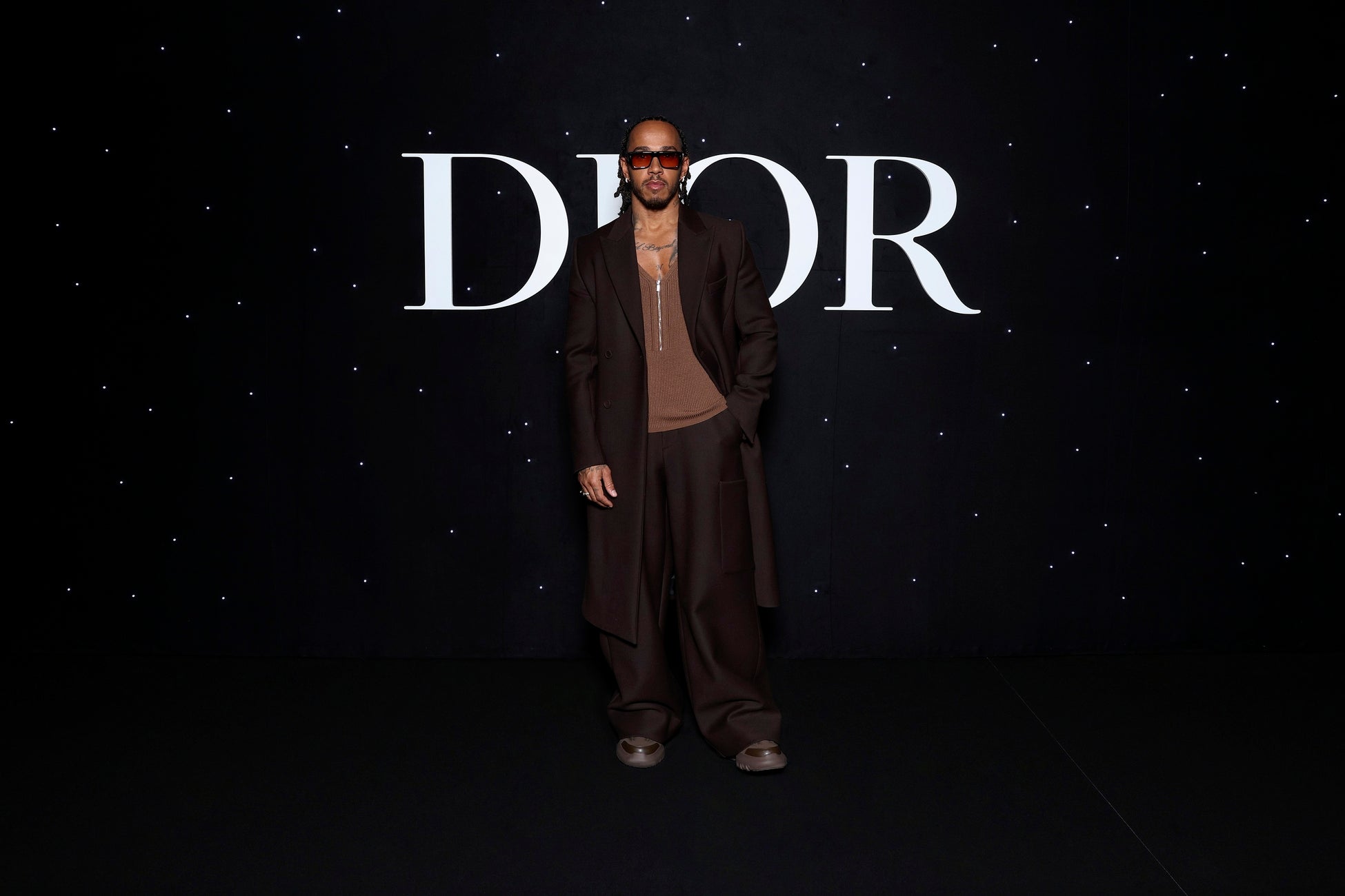 Lewis Hamilton in Dior