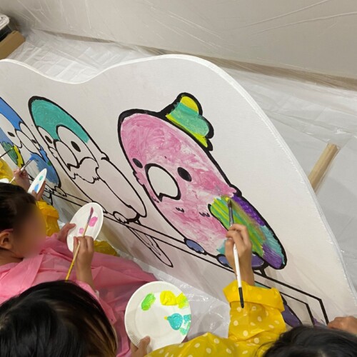 【名古屋造形大学】「子ども名画展」にて学生がワークショップを行いました