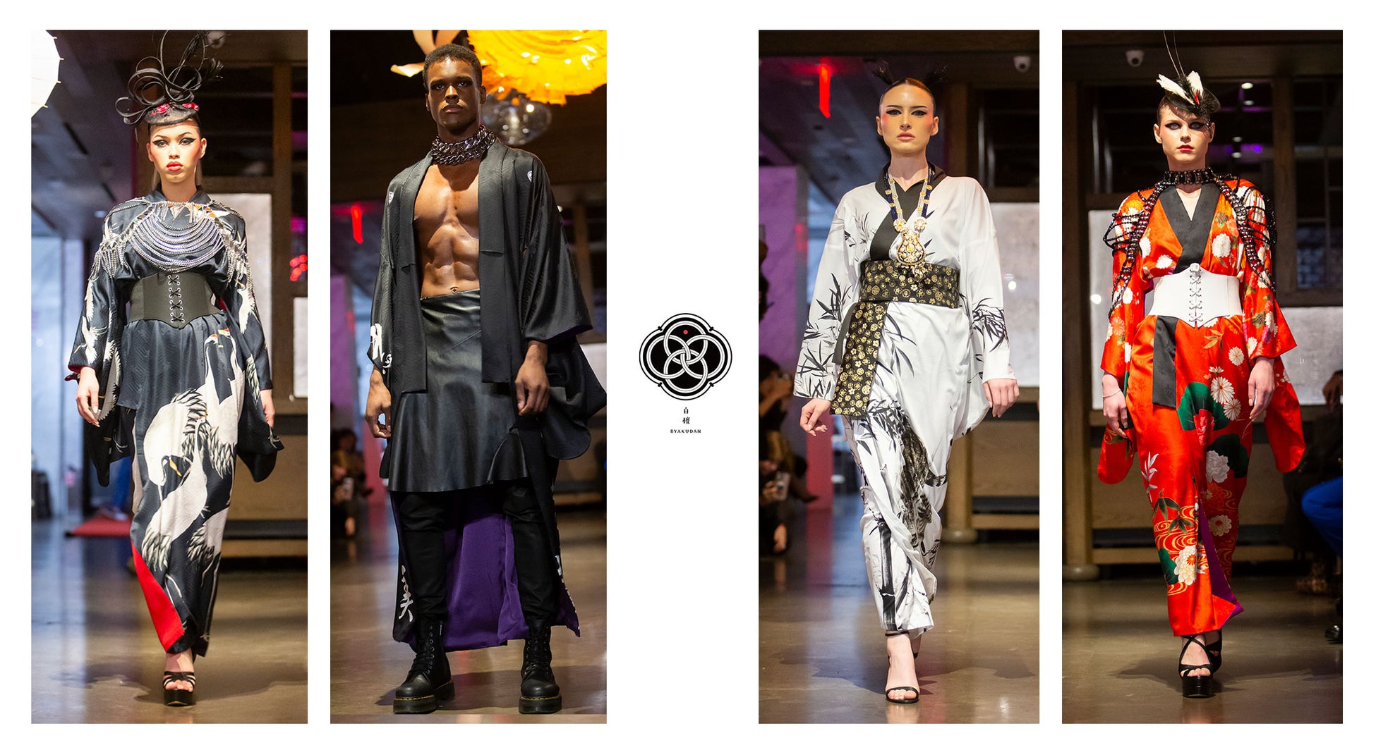 -自然と着るアート- Gender Kimono Gown「白檀 BYAKUDAN」NYコレクション2024秋冬を発表。