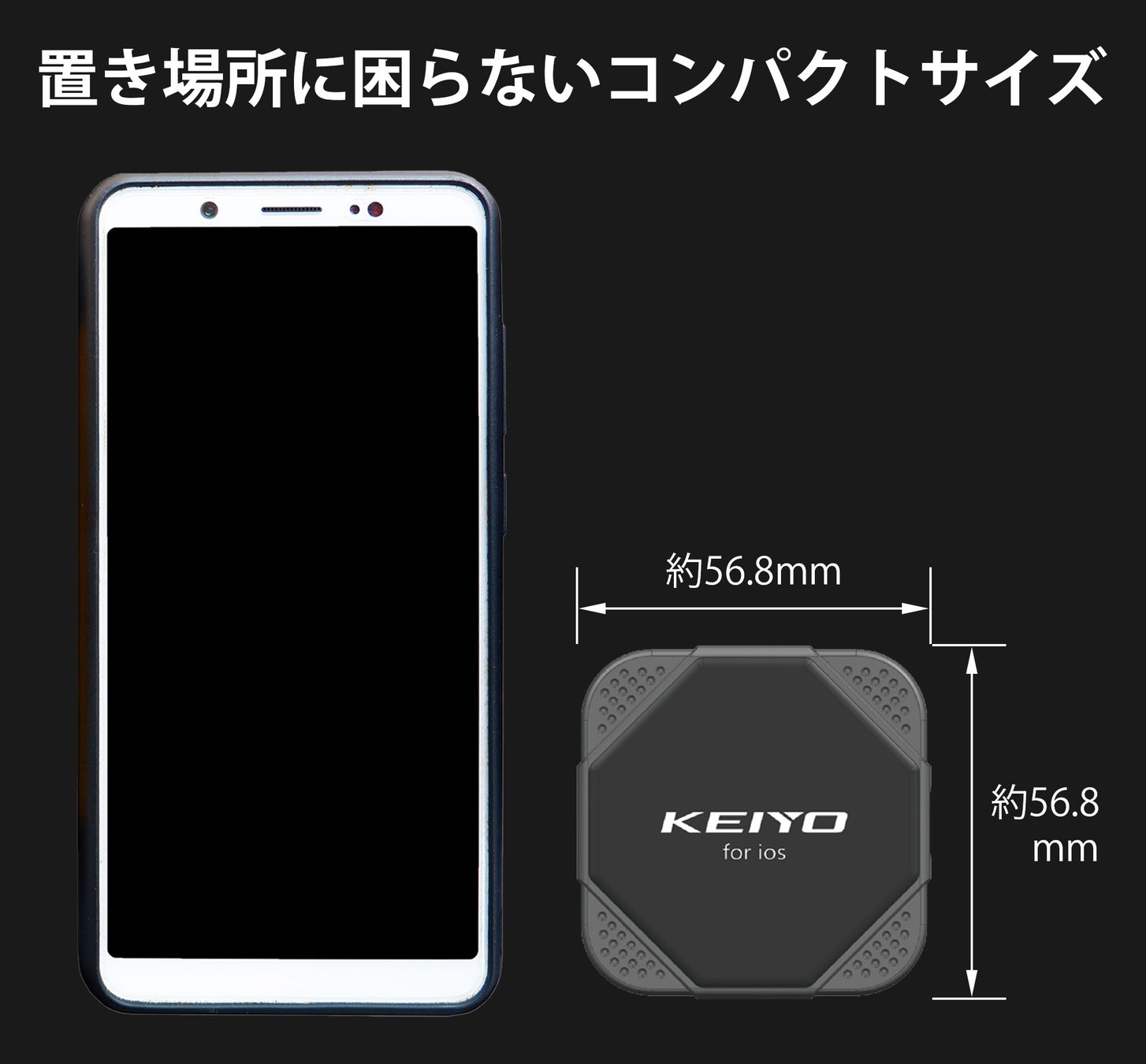 KEIYO新製品　スマートフォンと有線接続しかできない車載ディスプレイオーディオへ繋げるだけで常にスマート...
