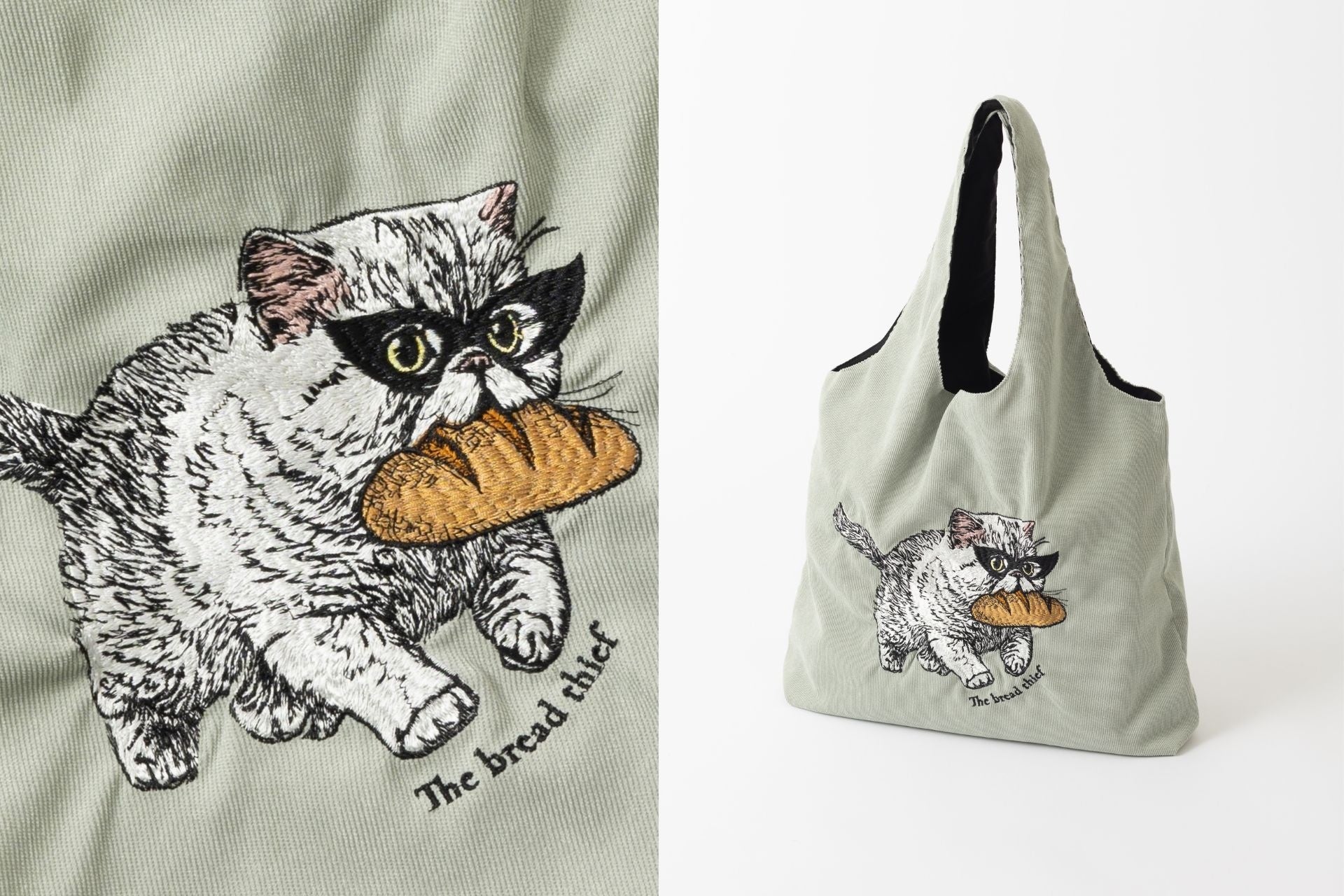 【泥棒猫ちゃんにご注意！】人気の立体刺繍トートバッグに新デザイン登場