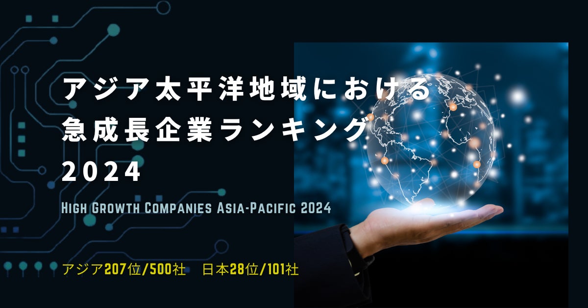 アジア太平洋地域における急成長企業ランキング2024において、スタイルポートがアジア太平洋地域207...