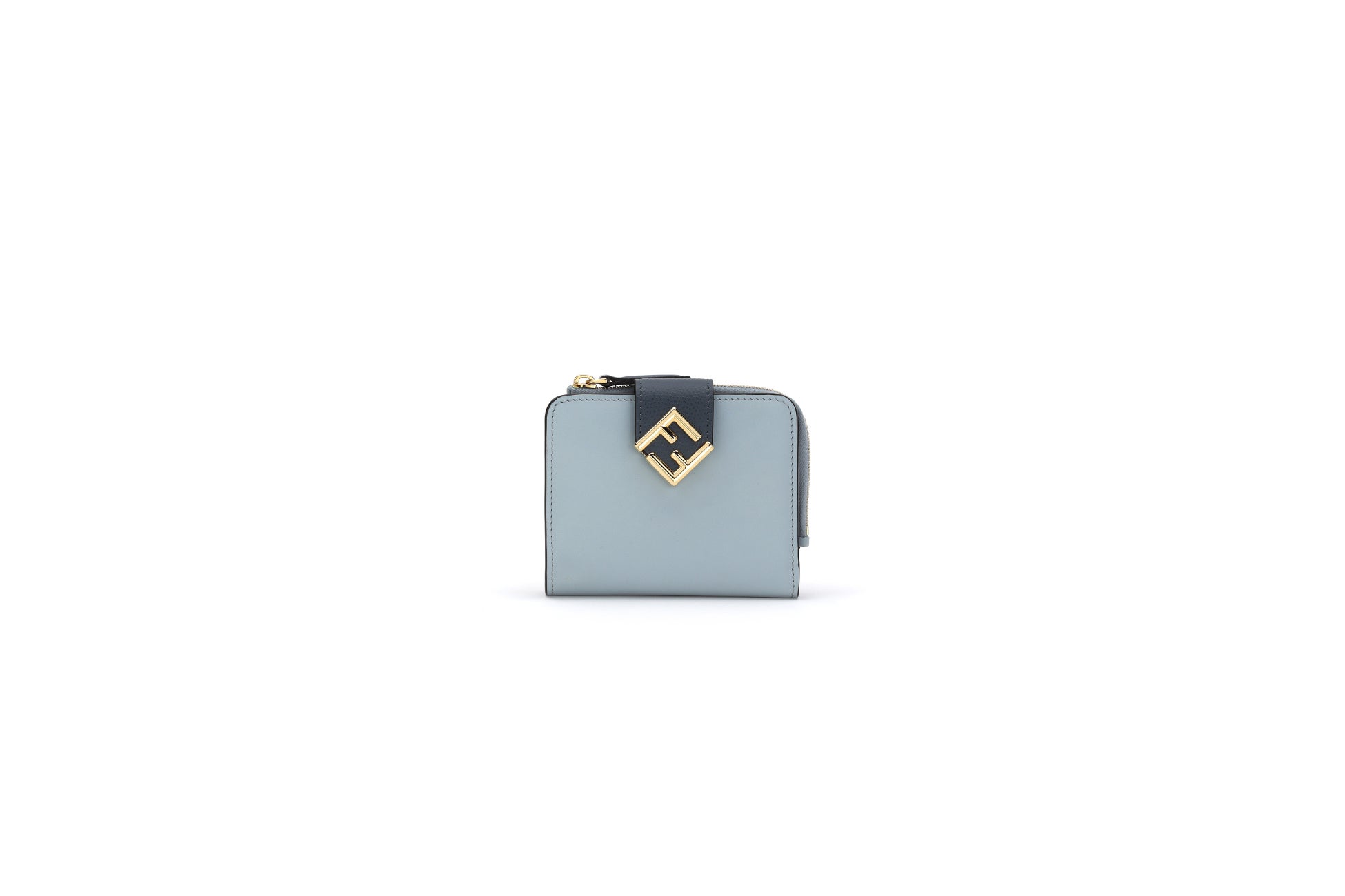 「FF ダイヤモンド」二つ折りウォレット ¥77,000（レザー製／H9 W11 D2cm）