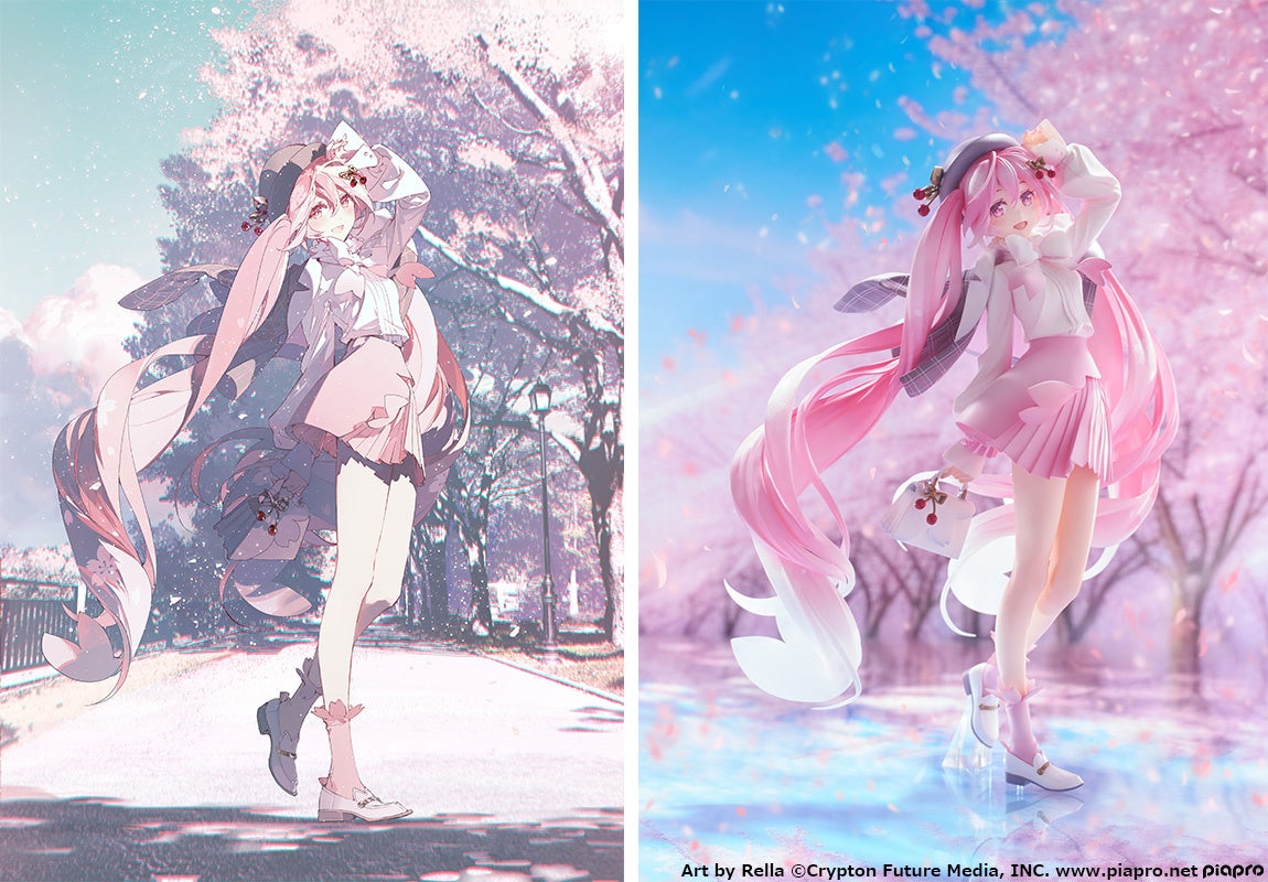 『キャラクター・ボーカル・シリーズ01 初音ミク』より、イラストレーターRella氏がデザインした桜ミクをスケ...