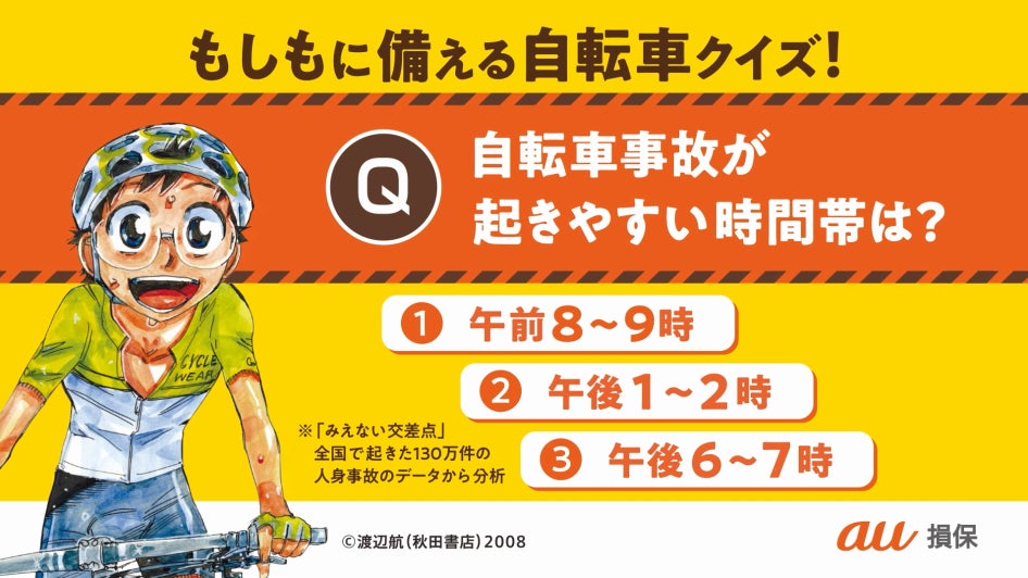 au損保、弱虫ペダル (秋田書店)、朝日新聞社で安全な自転車利用を促進するコラボレーション企画を実施！～　...