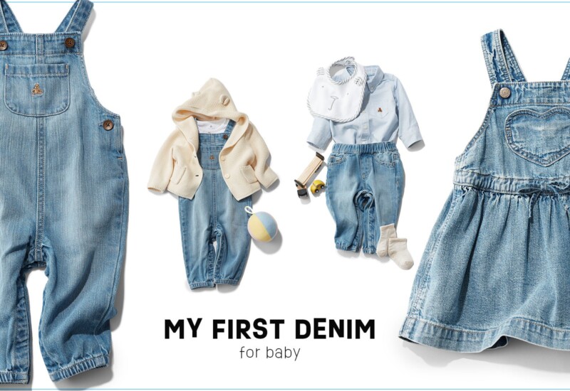 Gap、0才から着用できるMY FIRST DENIM「はじめてのデニム」コレクションを雑誌VERYが推薦！