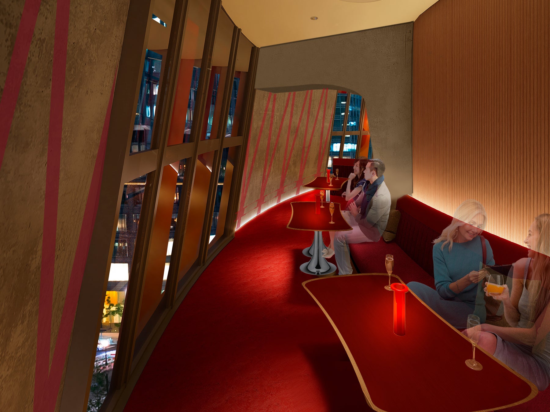 4月26日（金）リニューアルオープンの「神戸ポートタワー」に誕生するカフェ＆バー『PORT TERRACE』 新設のテ...