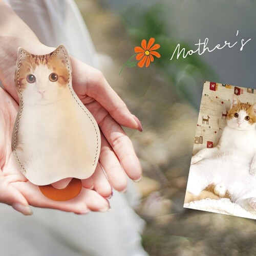 猫好きのお母さんに贈りたい。愛猫の写真でつくる、世界でひとつだけの本革キーケース。母の日早割1000円オフ...