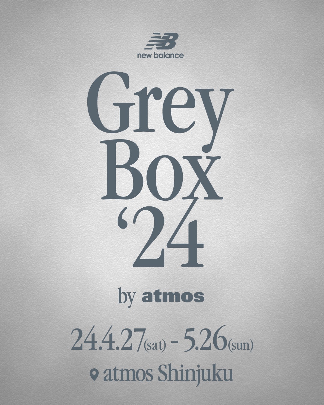 New Balanceの「Grey Box’24」キャンペーンを今シーズンもatmosで開催
