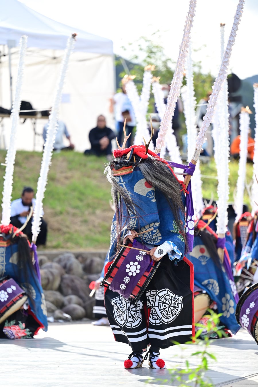 ▲  仰山流笹崎鹿踊（岩手県大船渡市）-三陸芸能大発見サミット2023より-