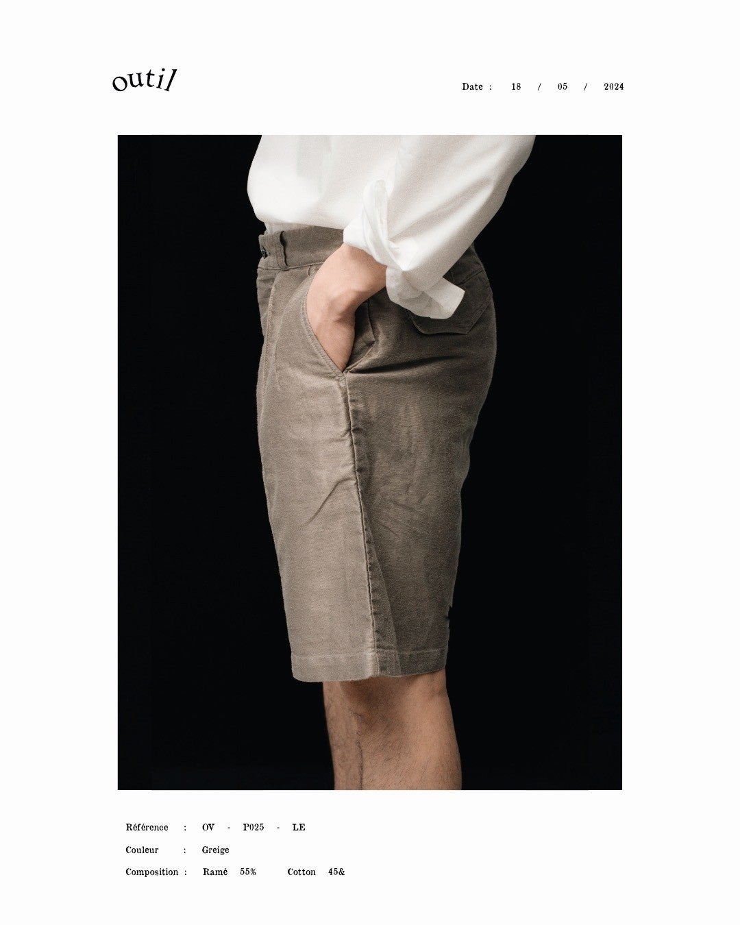 【L'ECHOPPE】outil ex short pants