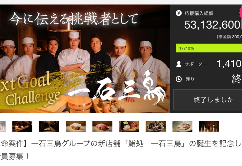 東京・大阪で鮨・焼鳥・焼肉業態を10店舗経営する「一石三鳥グループ」が静岡県三島市に上陸