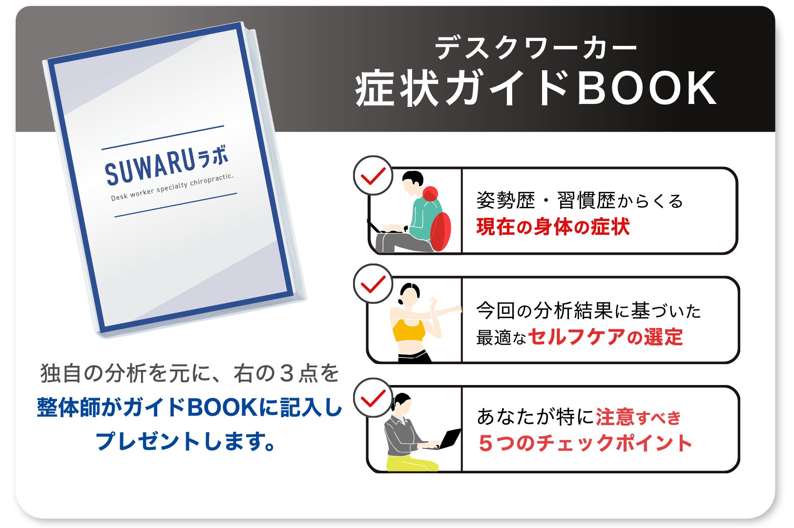 デスクワーカー専門整体院　「SUWARUラボ」が大阪肥後橋にオープン！無料キャンペーン実施中！