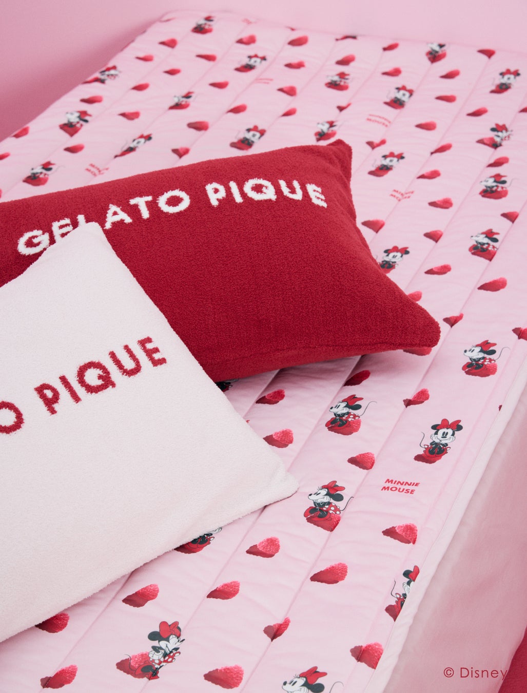 「gelato pique（ジェラート ピケ）」ミニーマウスをデザインの主役としたルームウェア、寝具、CAT&DOGの新作...