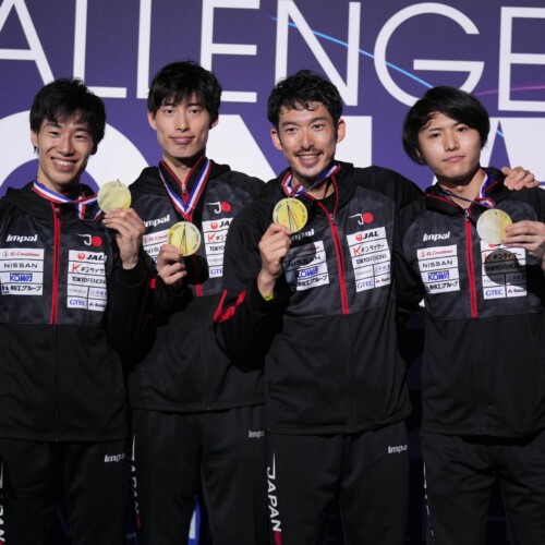 【フェンシング】ワールドカップ（フランス／サンモール）男子エペ団体で日本代表チームが金メダル獲得