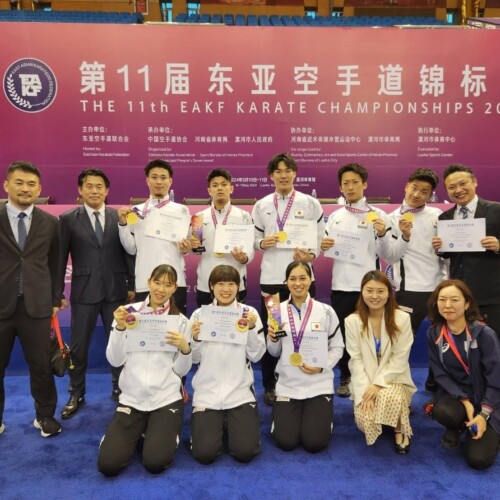第11回東アジア空手道選手権大会　日本選手団が10個のメダルを獲得