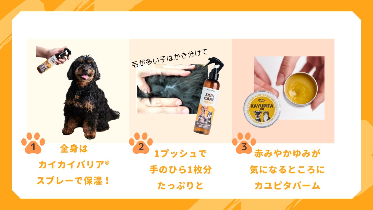 【セラミド×CBD×菌活】M&N's CBDから犬用保湿スキンケア「カイカイバリア®スプレー」予約発売スタート！