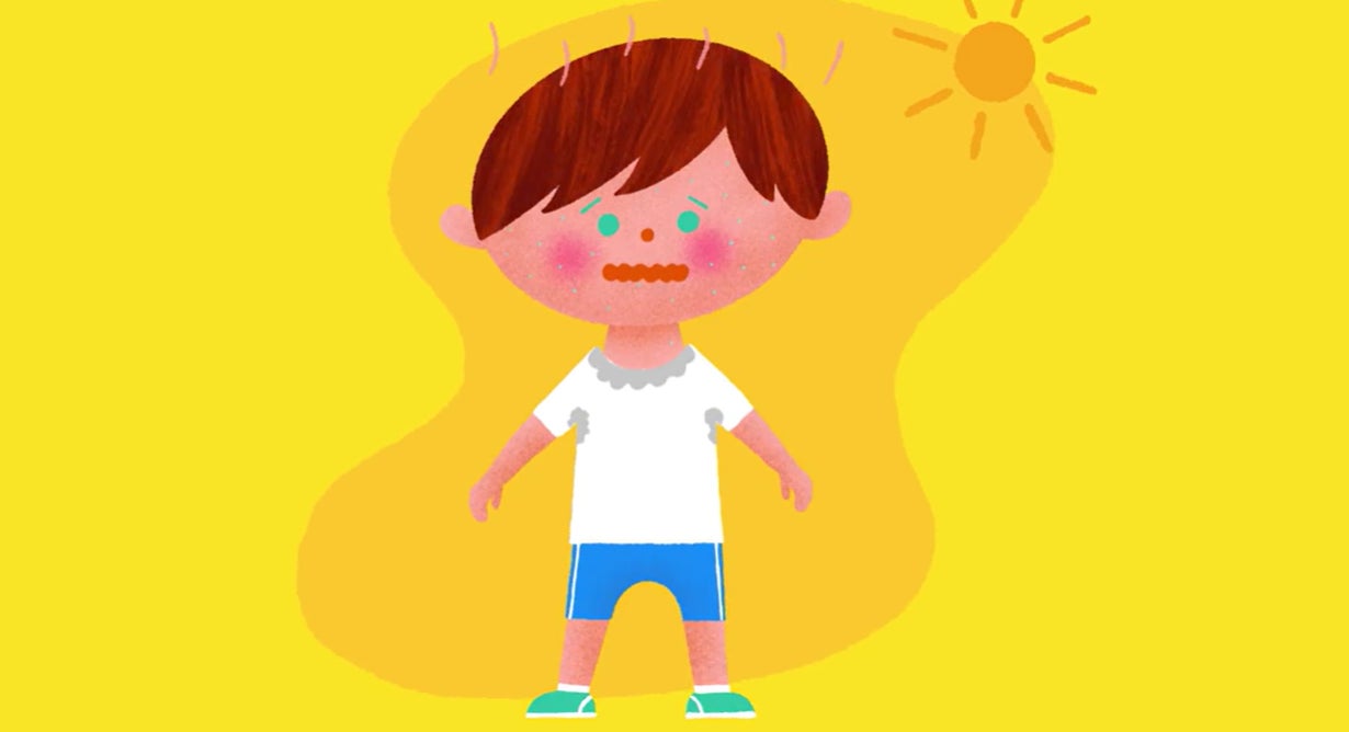 子どもたちの熱中症を予防する　動画「汗のやくわり」公開