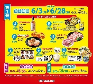 【ワタミ株式会社】ワタミの外食店舗で豪華商品が当たる応募キャンペーン第一弾の開始！