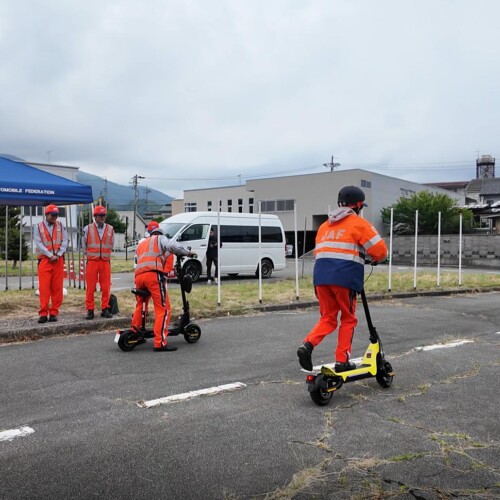 【JAF長野】電動キックボード交通安全体験会にJAF長野支部として初めて協力します