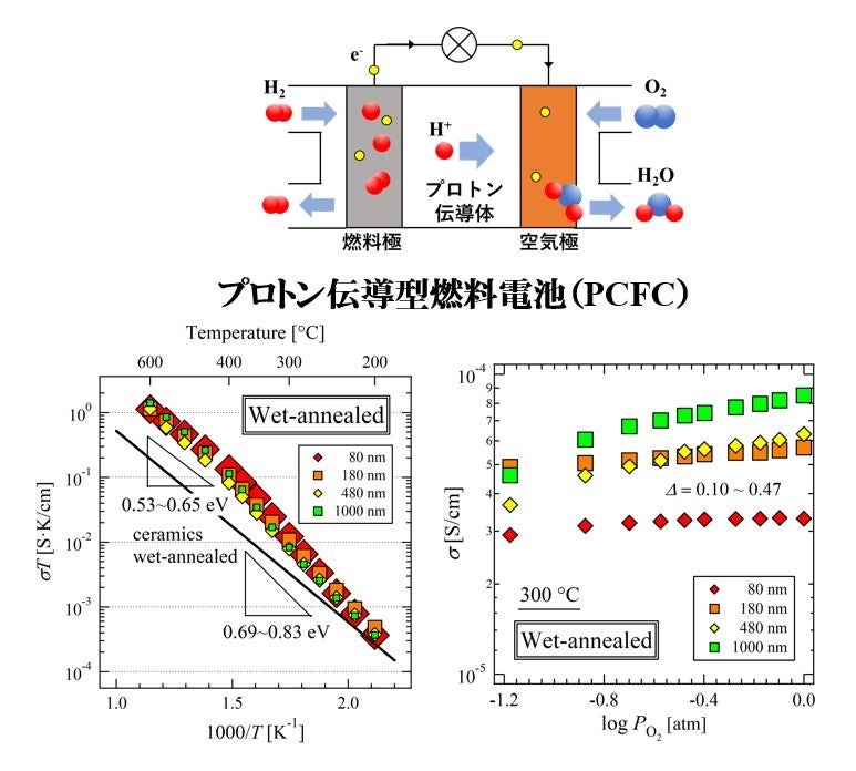 中温域で作動する固体酸化物燃料電池のアノード電極材料として応用可能なBaCe0.4Pr0.4Y0.2O3-δ薄膜を開発 ～...