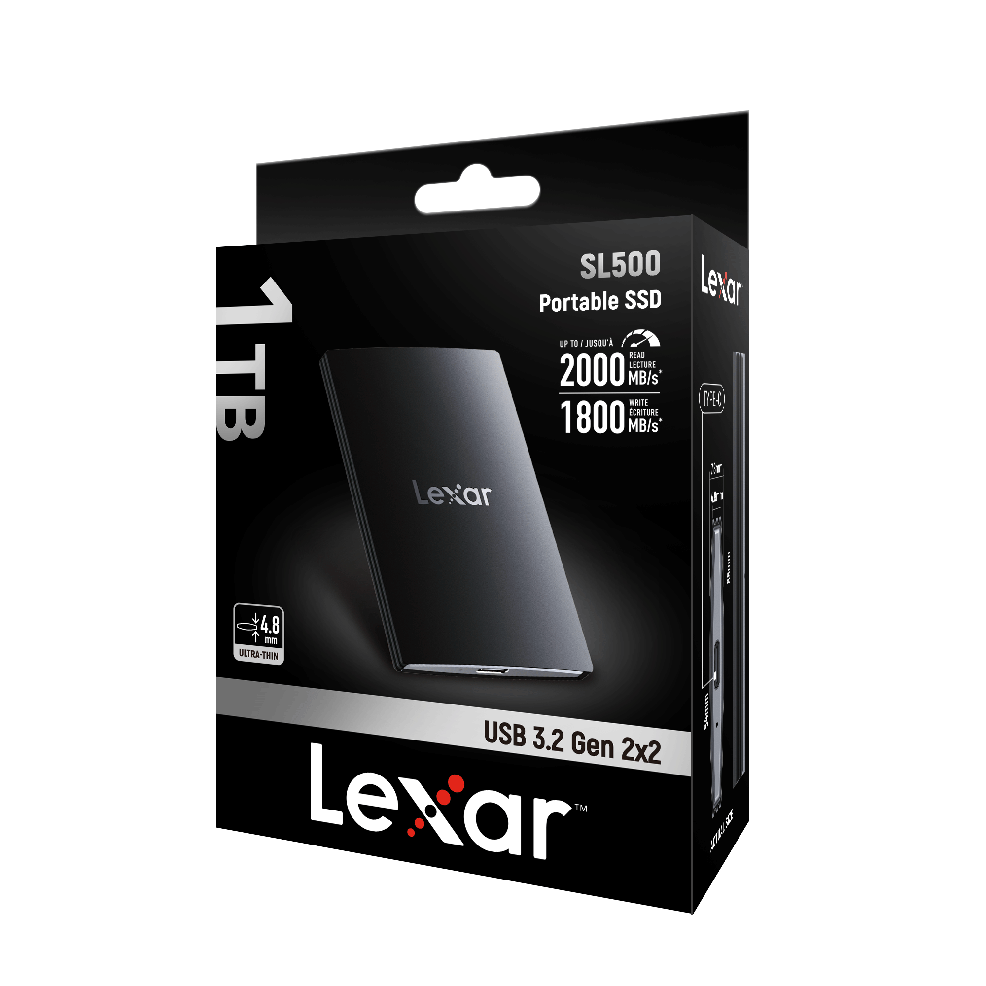 Lexar SL500　Portable SSD 新製品（512GB、1TB、2TB、4TB）国内発売のお知らせ
