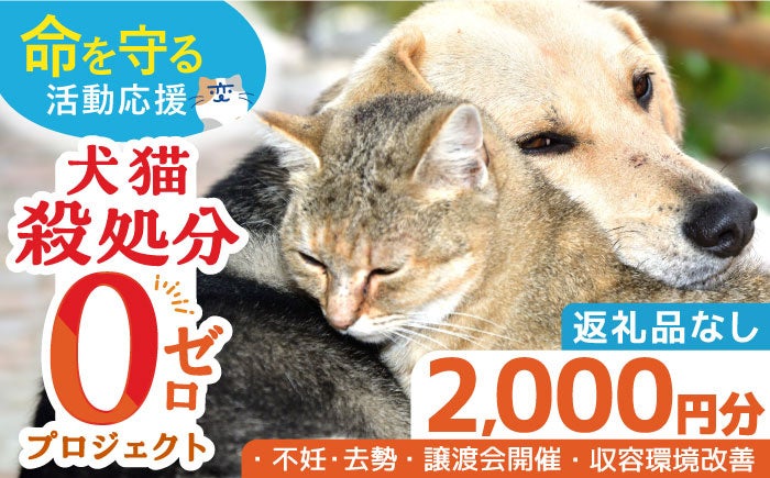 「犬猫殺処分ゼロプロジェクト」の寄附受付を長崎県ふるさと納税で開始しました。
