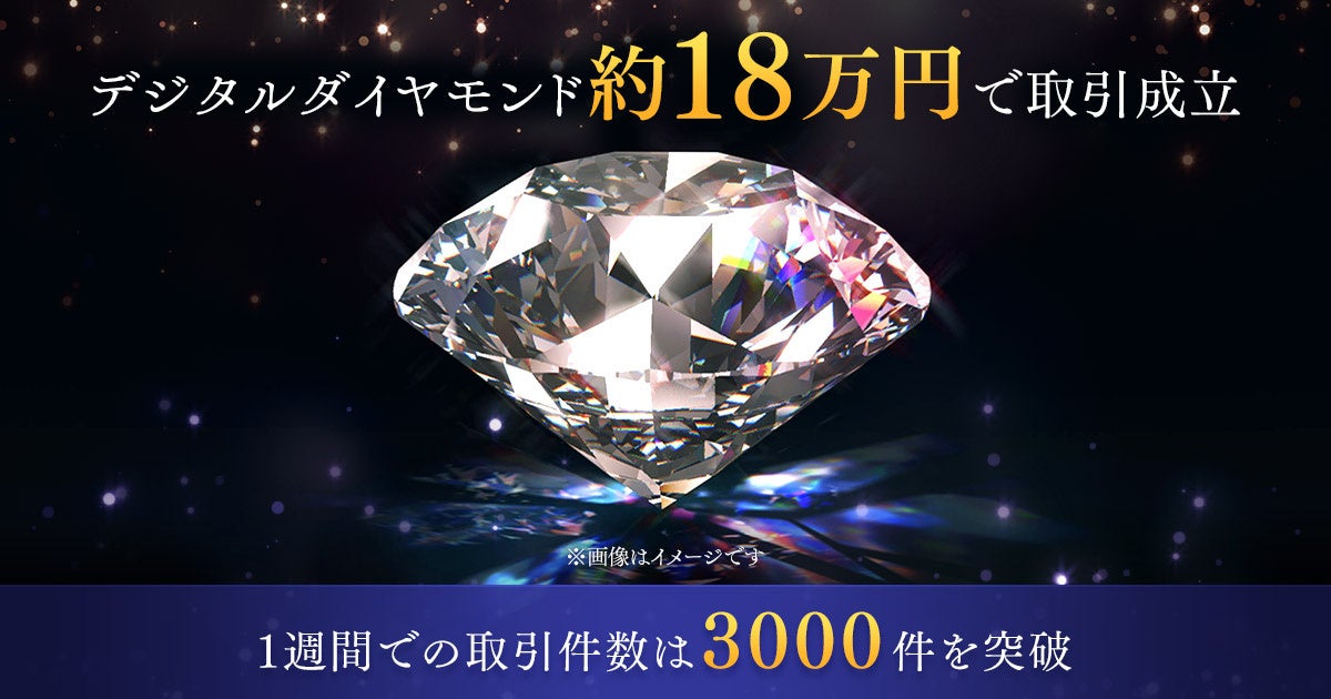 Brilliantcryptoで採掘された2.83カラットのデジタルダイヤモンド、約18万円で取引が成立