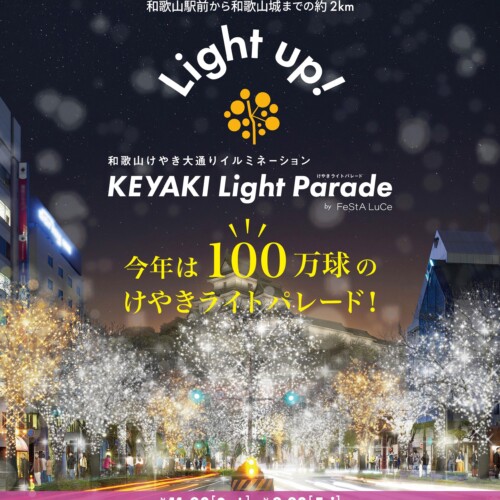 今年は100万球「KEYAKI LIGHT PARADE」2024年11月23日 スタート！！