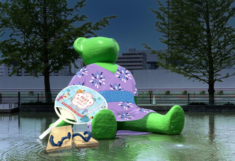 第11回「梅田ゆかた祭2024」開催にあわせて、梅田のシンボル「テッド・イベール」が浴衣姿に！
