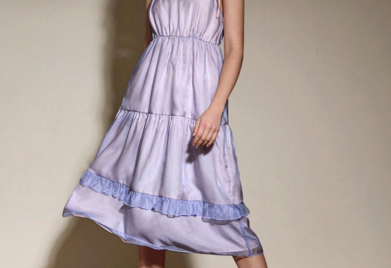 SHEIN Neu 女性ファッション ソリッドカラー カジュアル スパゲッティストラップ ドレス