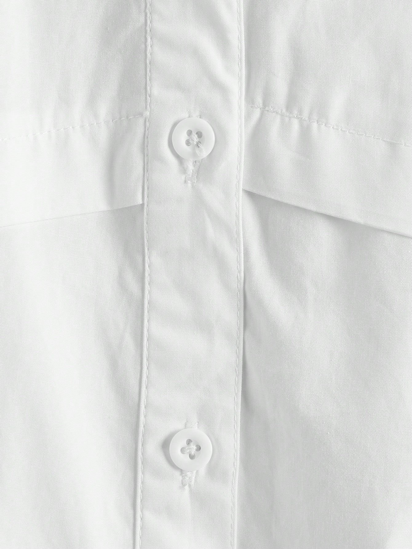 レディース夏2 白ワークショートシャツ